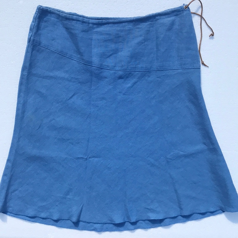 DKNY A-Line Linen Skirt